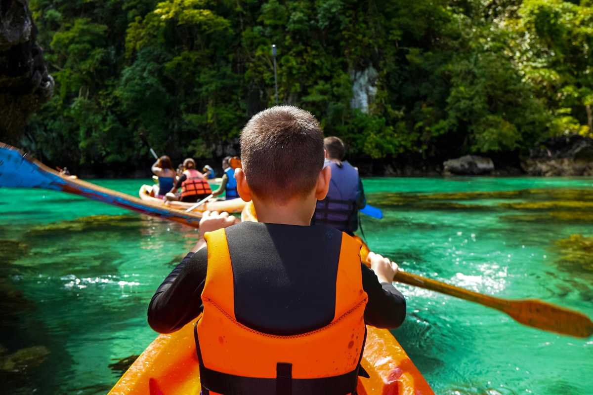 Kayaking Through Crystal Clear Waters