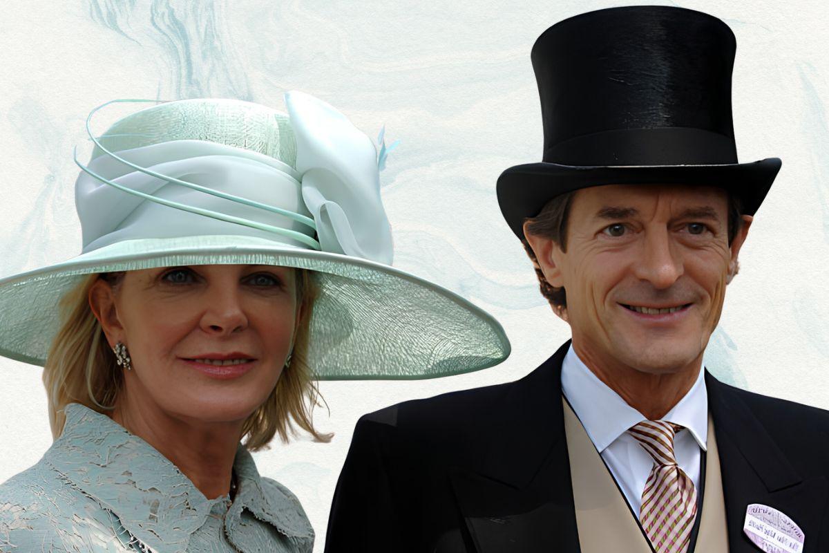 Georgiana Bronfman and Nigel Havers