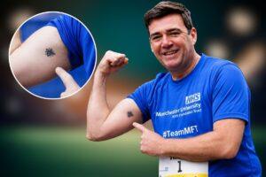 Does Andy Burnham Have a Tattoo of a Manchester
